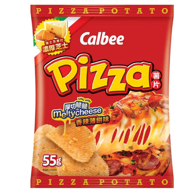 Calbee Potato Crisps Spicy Pizza Flavour-Global Food Hub