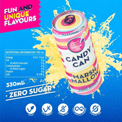 Candy Can Marshmallow Zero Sugar - 330ml-Global Food Hub