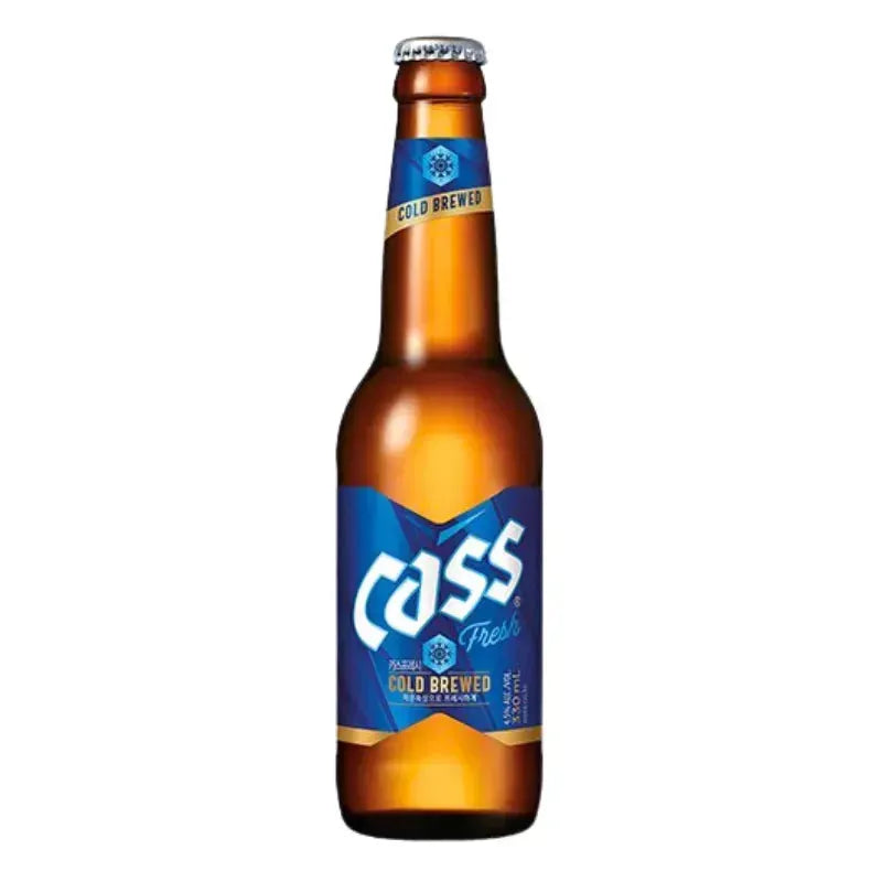 Cass Beer 4.5% Alc-Plato 10.5 330 ml (Age Check Included) - Bottle-Global Food Hub