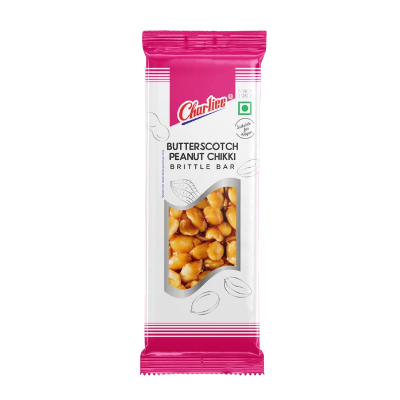 Charliee Butterscotch Peanut Chikki - 30g-Global Food Hub