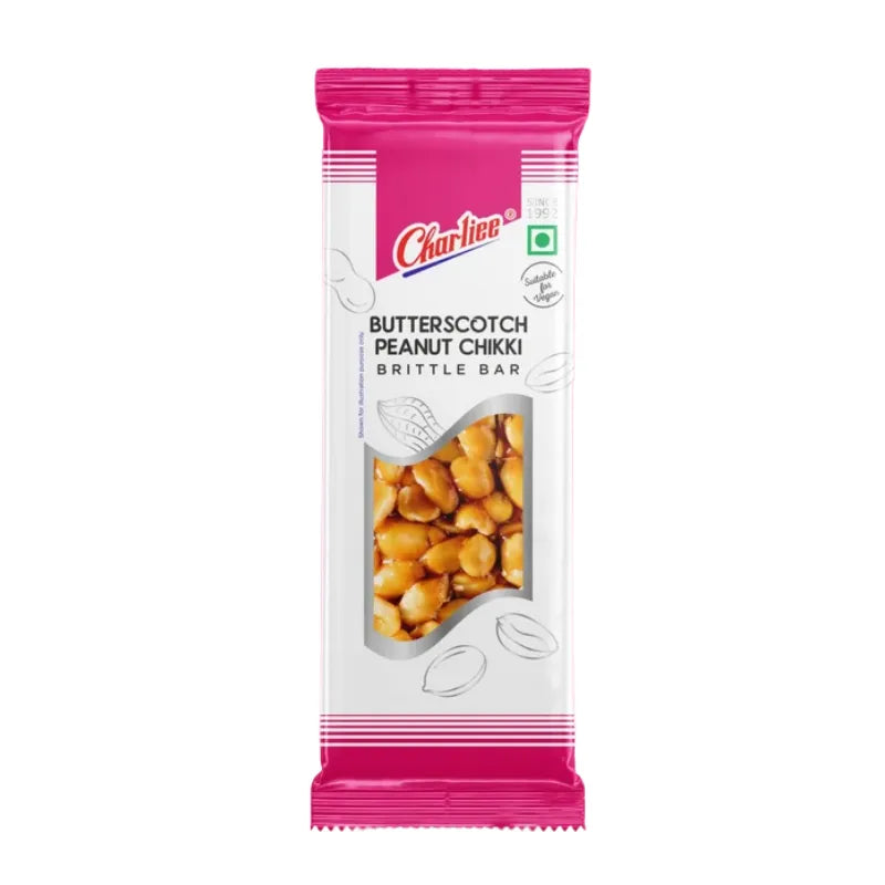Charliee Butterscotch Peanut Chikki - 30g-Global Food Hub