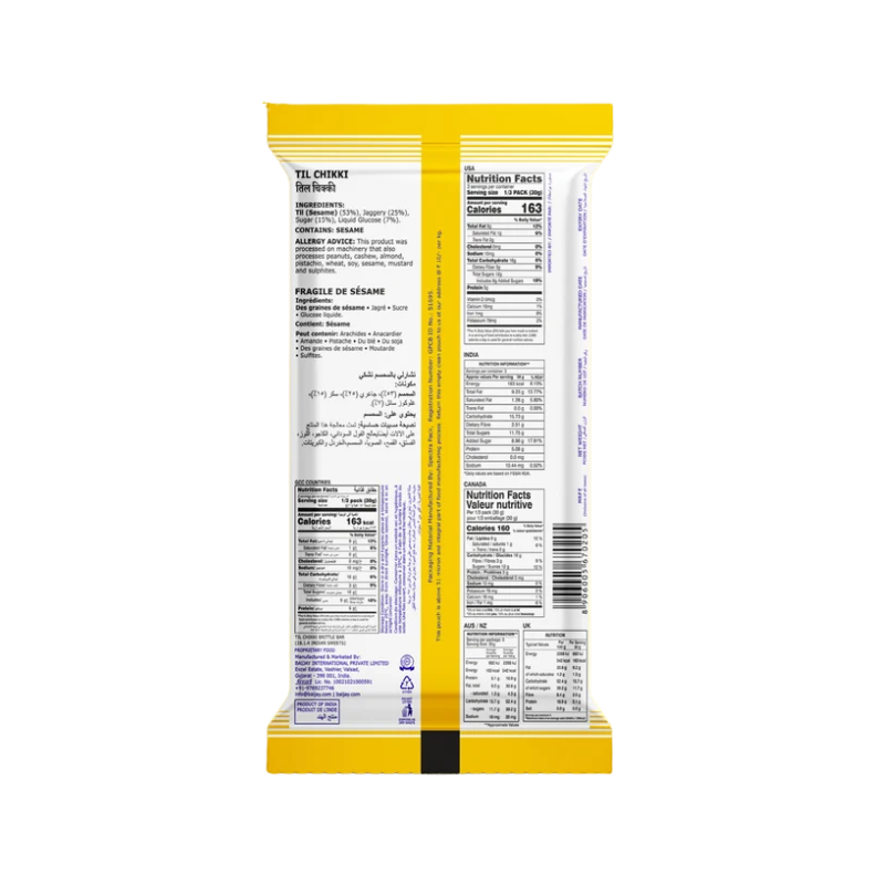 Charliee Til Chikki - 100g-Global Food Hub