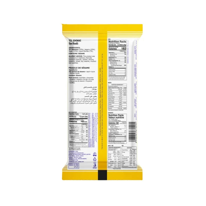 Charliee Til Chikki - 100g-Global Food Hub