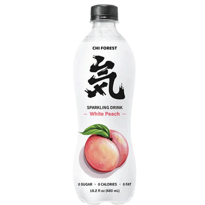 Chi Forest Sparkling Water White Peach - 480ml-Global Food Hub