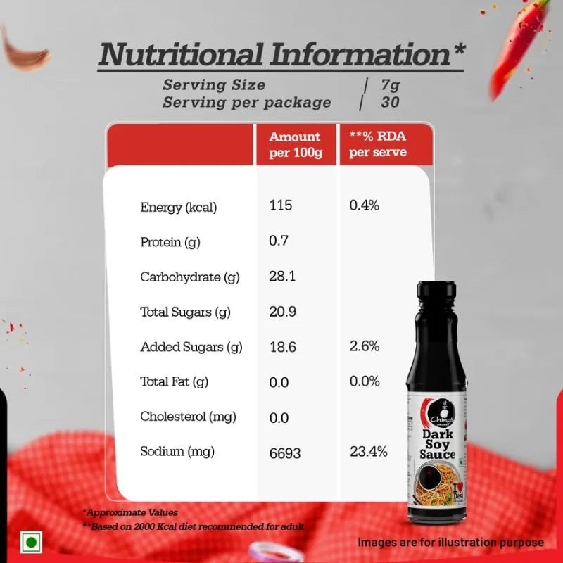 Chings Dark Soya Sauce - 210ml-Global Food Hub