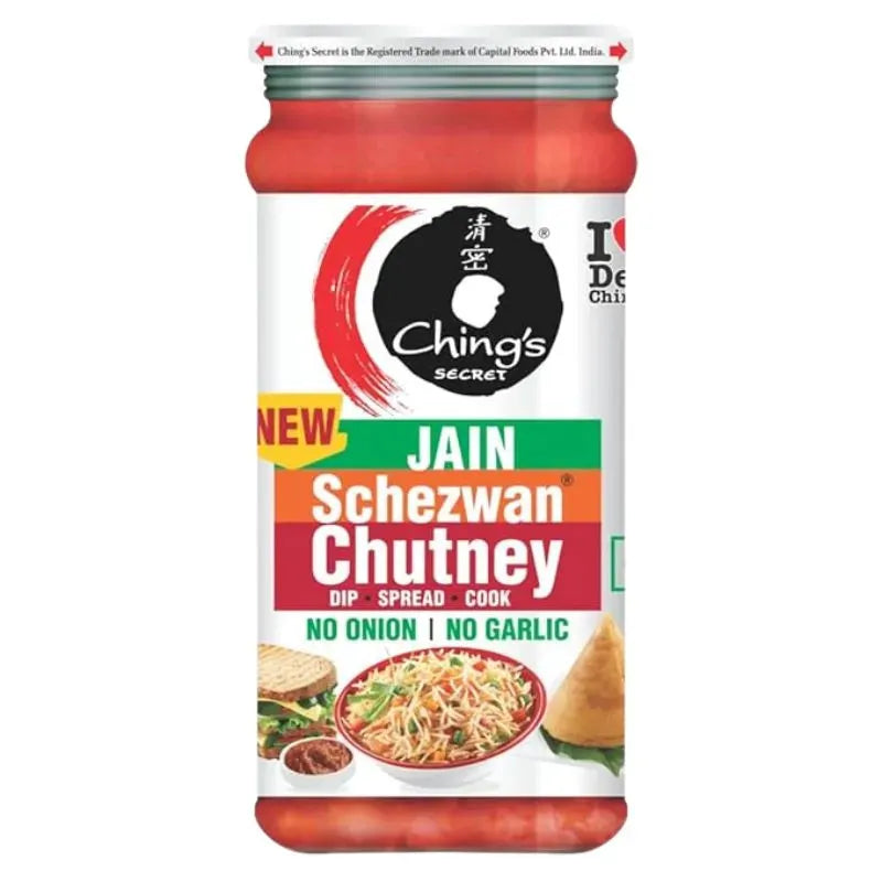 Chings Jain Schezwan Chutney - 250g-Global Food Hub