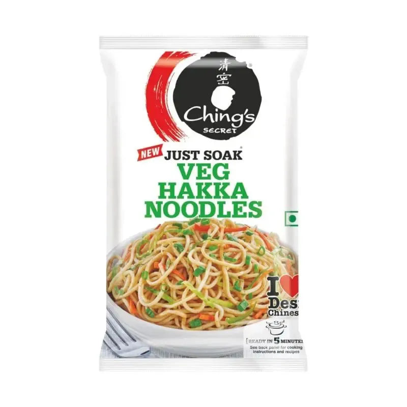 Chings Jumbo Just Soak Veg Hakka Noodles- - 560g-Global Food Hub