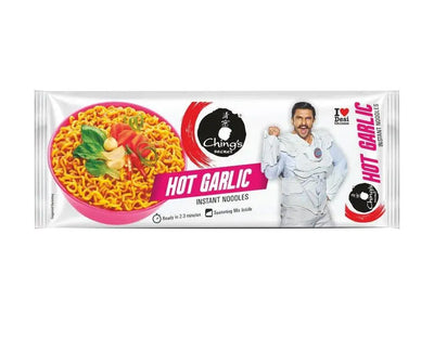 Chings Secret Instant Noodles Hot Garlic-240 grams-Global Food Hub