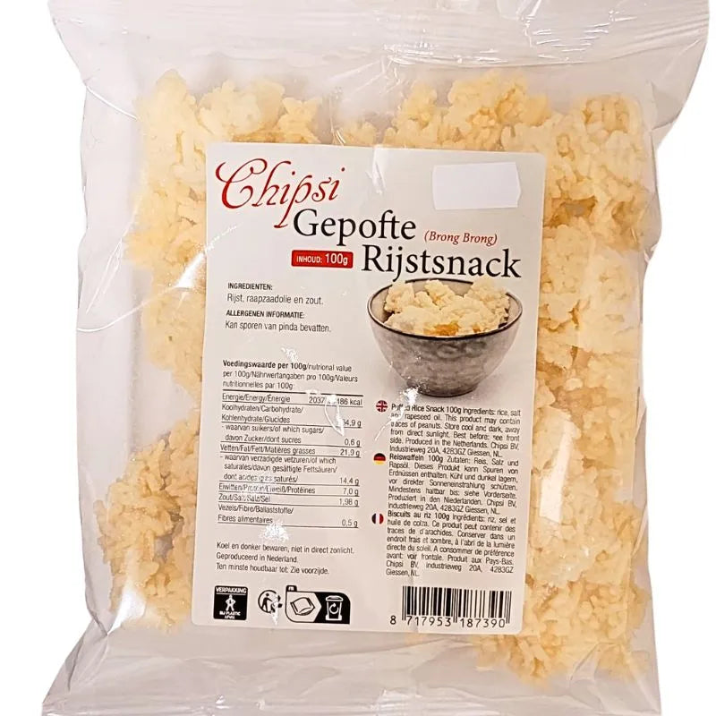 Chipsi Gepofte Rijstsnack (Brong Brong) - 100g-Global Food Hub