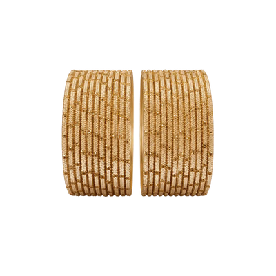 Clara Kids Bangles Set of 24 - Golden - Size 1.12-Global Food Hub