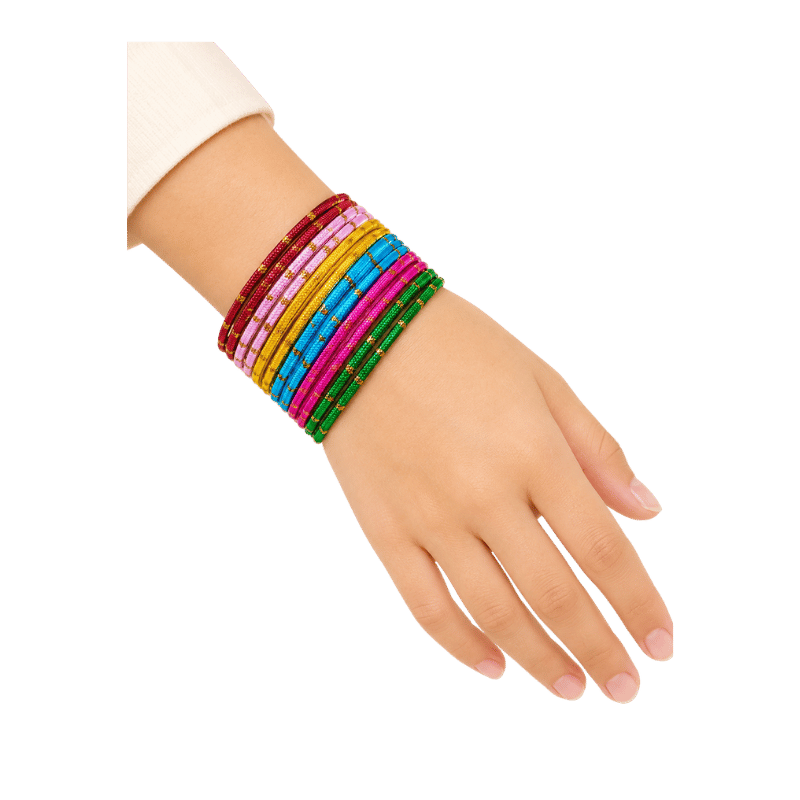 Clara Kids Bangles Set of 24 - Multicolour - Size 1.12-Global Food Hub