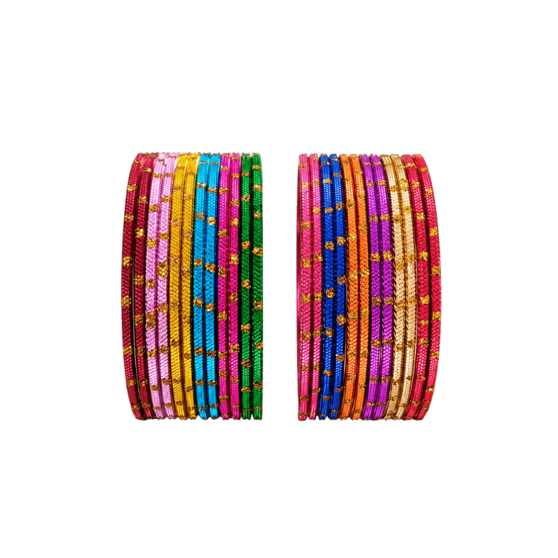 Clara Kids Bangles Set of 24 - Multicolour - Size 1.12-Global Food Hub