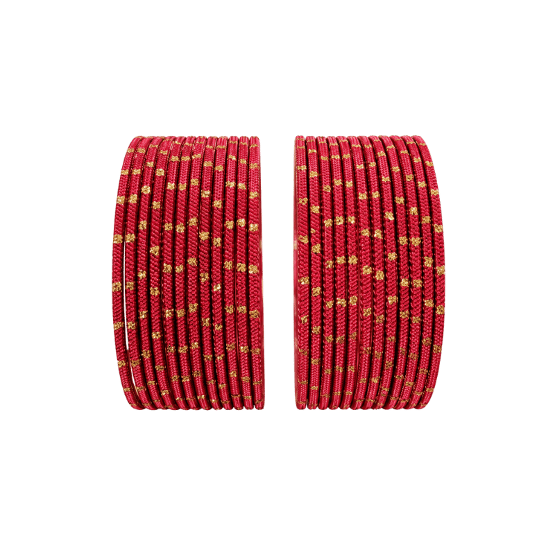 Clara Kids Bangles Set of 24 - Red - Size 1.12-Global Food Hub