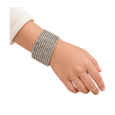 Clara Kids Bangles Set of 24 - Silver - Size 1.14-Global Food Hub