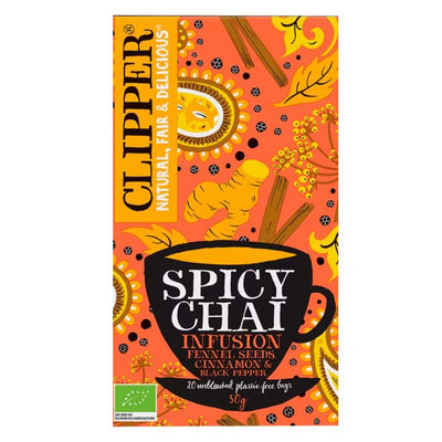 Clipper Organic Tea - Spicy Chai-45 grams-Global Food Hub