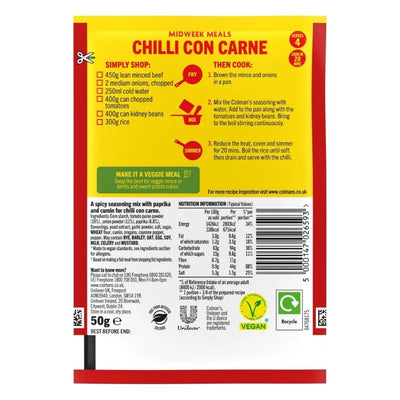 Colman's Chilli Con Carne - 50g-Global Food Hub