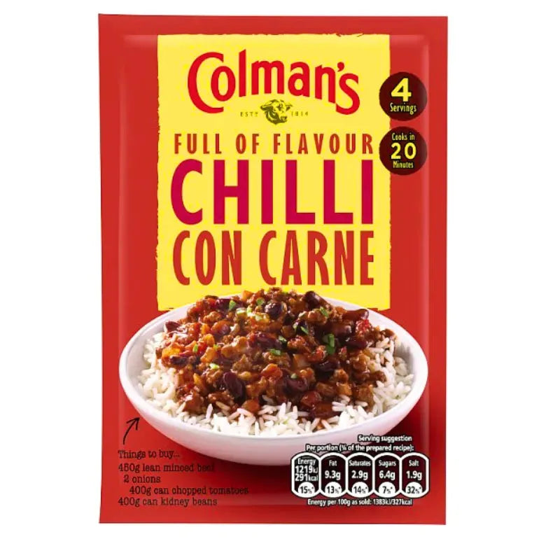 Colman's Chilli Con Carne - 50g-Global Food Hub