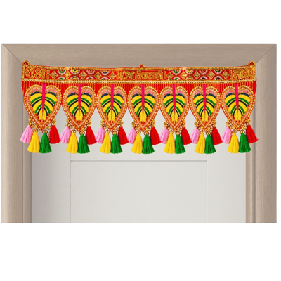 Colorful Pan Leaf Design Toran - ES17-Global Food Hub