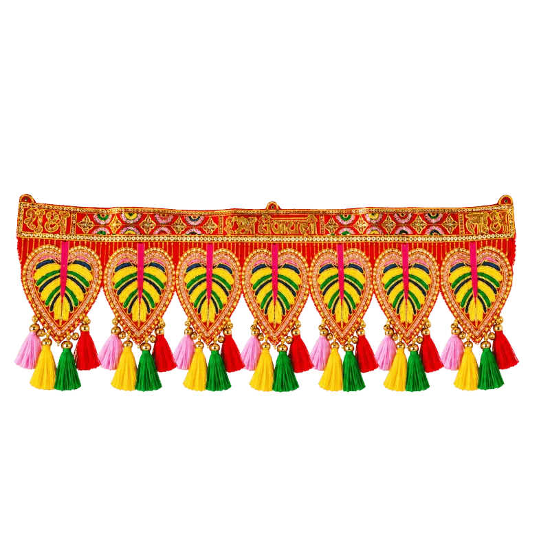 Colorful Pan Leaf Design Toran - ES17-Global Food Hub