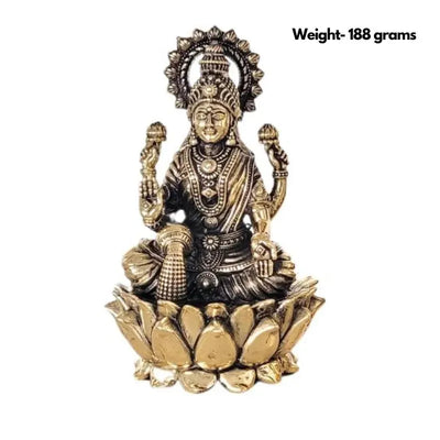 Copper Lakshmi Statue D2-Global Food Hub