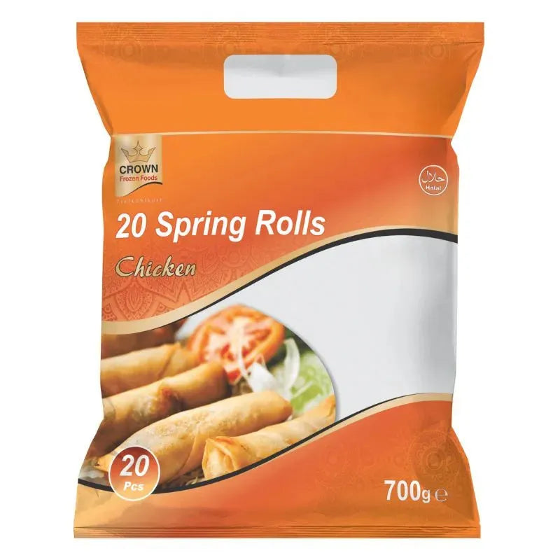 Crown Frozen Chicken Spring Rolls - 700g-Global Food Hub