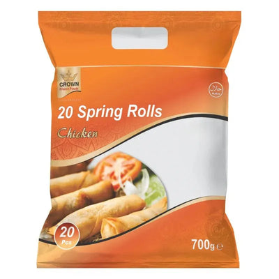 Crown Frozen Chicken Spring Rolls - 700g-Global Food Hub