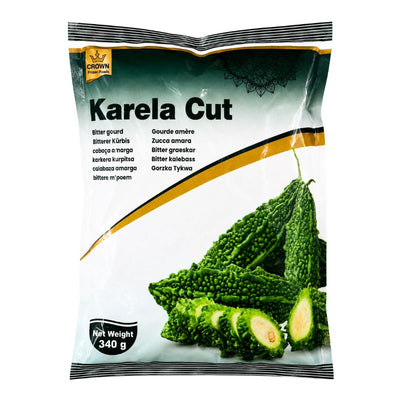 Crown Frozen Karela Cut - 340g-Global Food Hub