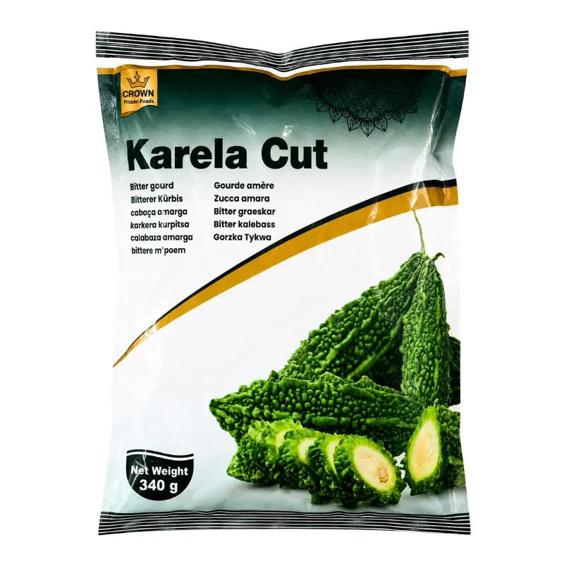 Crown Frozen Karela Cut - 340g-Global Food Hub