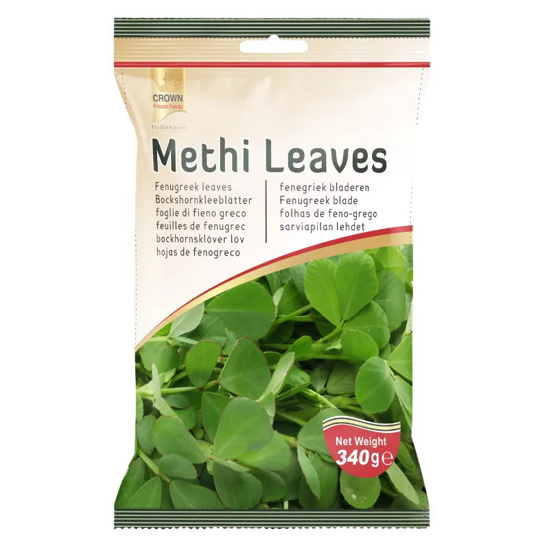 Crown Frozen Methi Leaves-340 grams-Global Food Hub