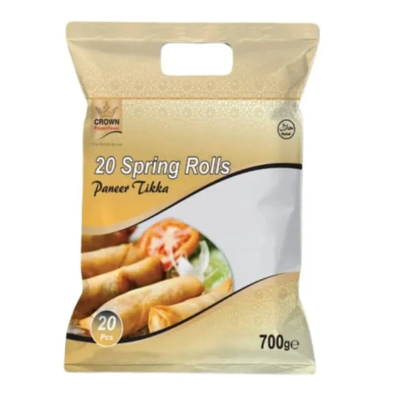 Crown Frozen Paneer Tikka Spring Rolls - 750g-Global Food Hub