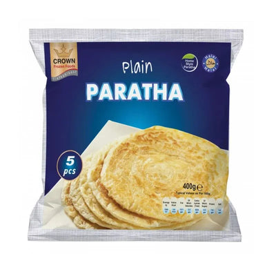 Crown Frozen Plain Paratha - 400g-Global Food Hub