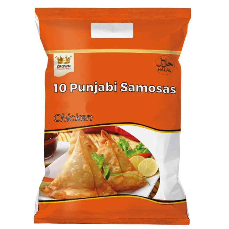 Crown Frozen Punjabi Samosa Chicken - 750g-Global Food Hub