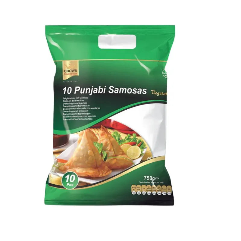 Crown Frozen Punjabi Samosa-750 grams-Global Food Hub