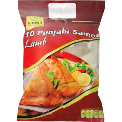 Crown Frozen Punjabi Samosa Lamb - 10pieces - 750g-Global Food Hub