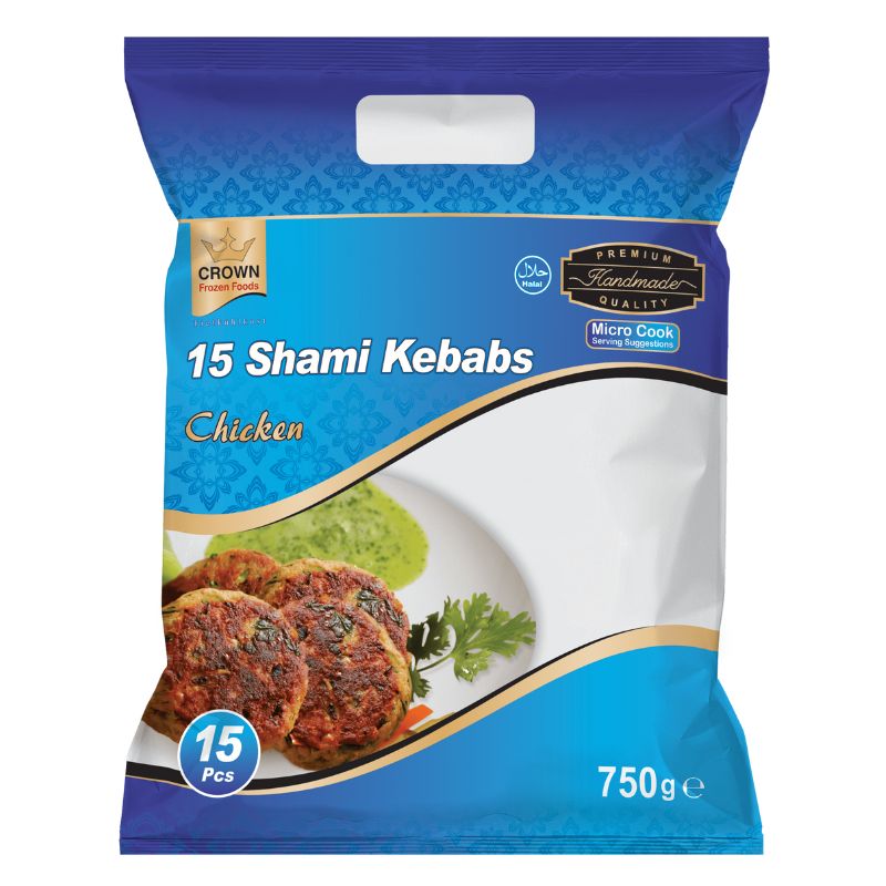 Crown Frozen Shami Kebabs Chicken - 750g-Global Food Hub