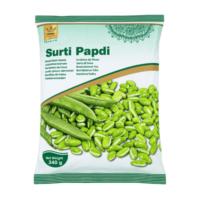 Crown Frozen Surti Papdi- 340g-Global Food Hub