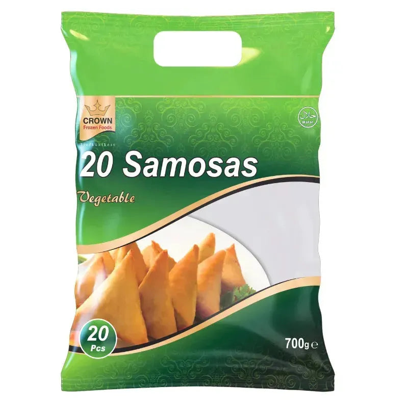 Crown Frozen Vegetable Samosa - 700g-Global Food Hub