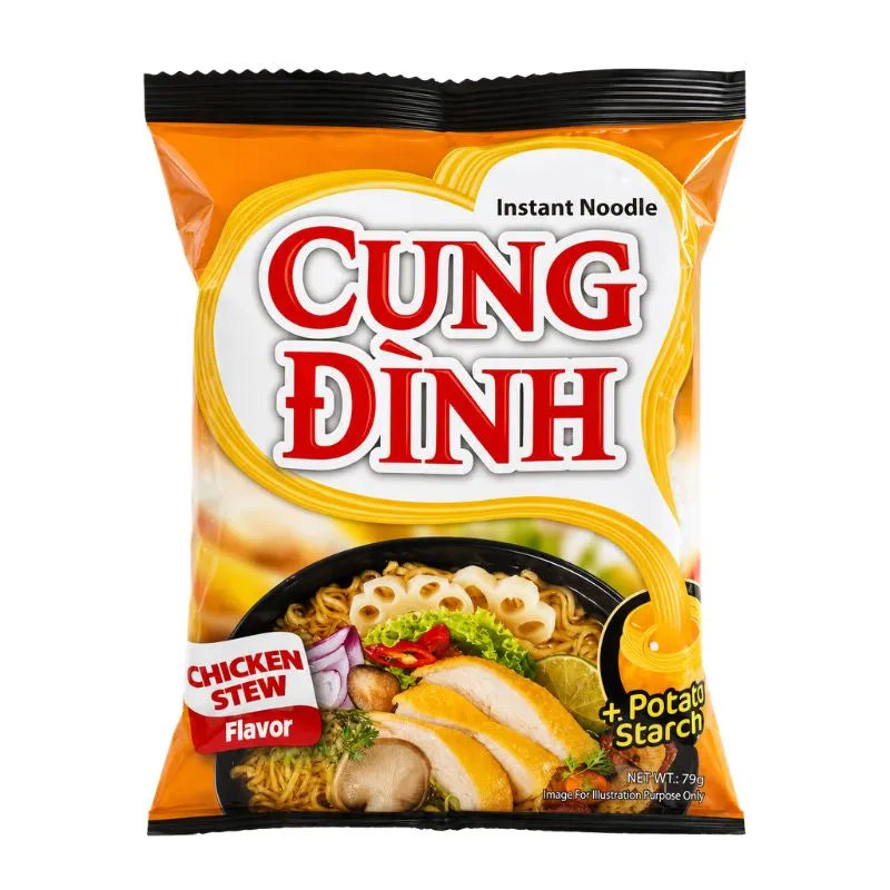 Cung Dinh Instant Noodle Stewed Chicken / My Ga Ham- 79g-Global Food Hub