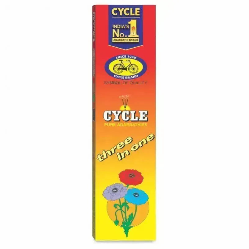 Cycle Brand - Three In One Agarbatti / Incense Sticks - 35g-Global Food Hub