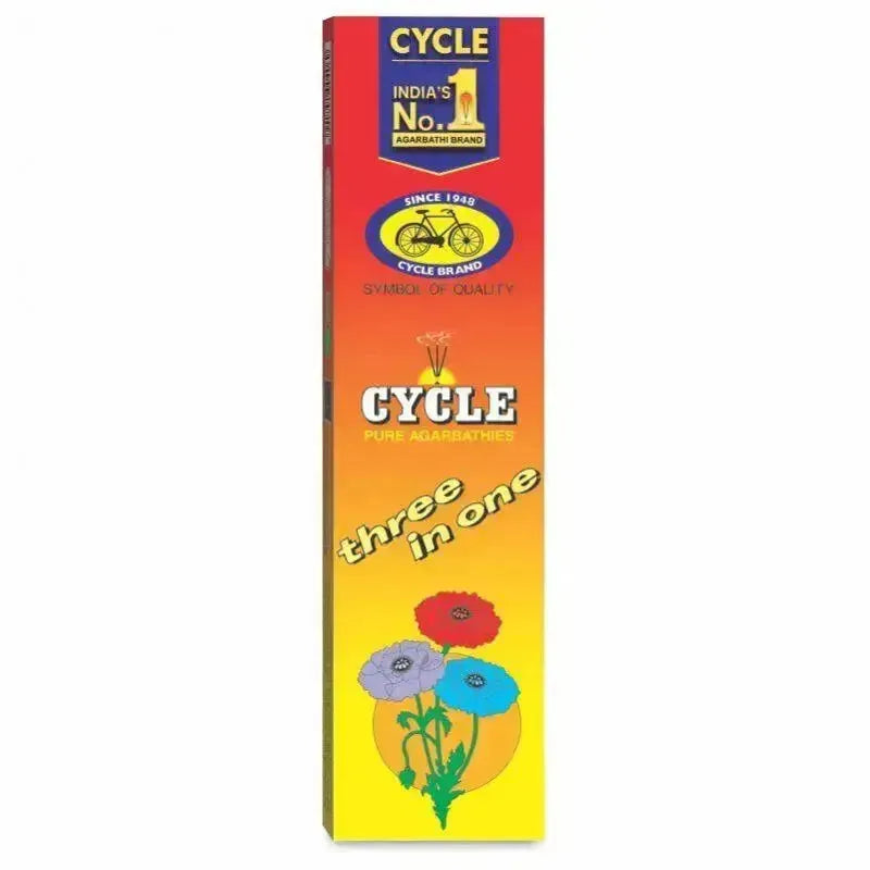 Cycle Brand - Three In One Agarbatti / Incense Sticks-35 grams-Global Food Hub