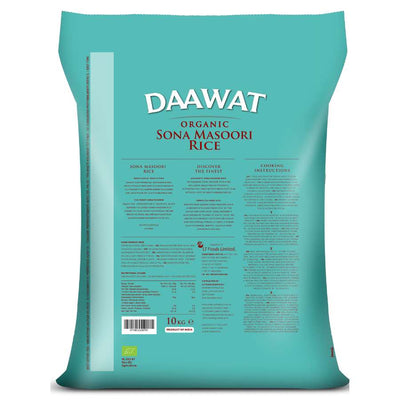 Daawat - 10kg Organic Sona Masoori Rice-Global Food Hub