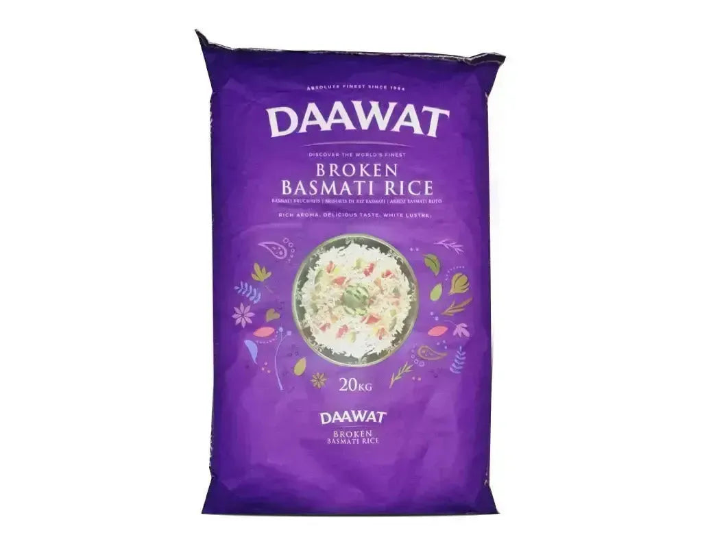 Daawat - 20kg Broken Basmati Rice - 20Kgs-Global Food Hub