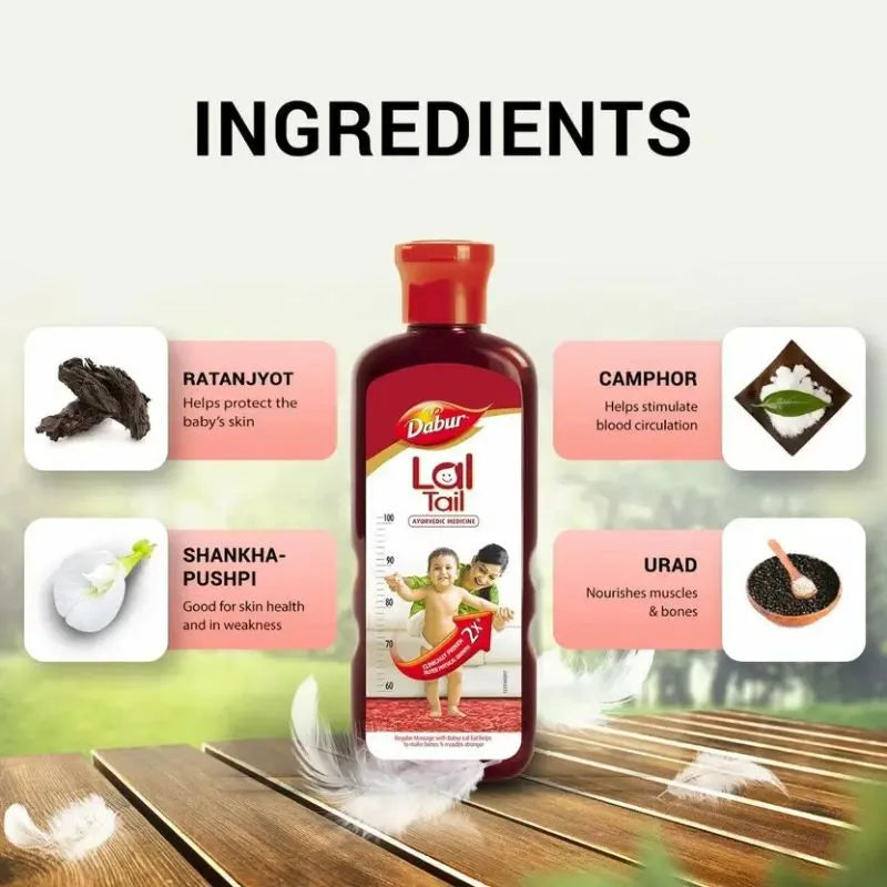 Dabur Lal Tail - 100ml Free Dabur Honey 50g-Global Food Hub