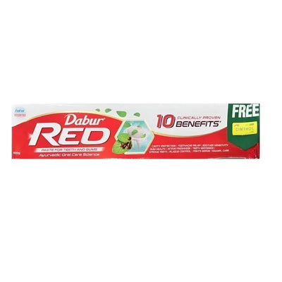 Dabur Red Toothpaste - 100g + Free Cinthol Soap 40g-Global Food Hub