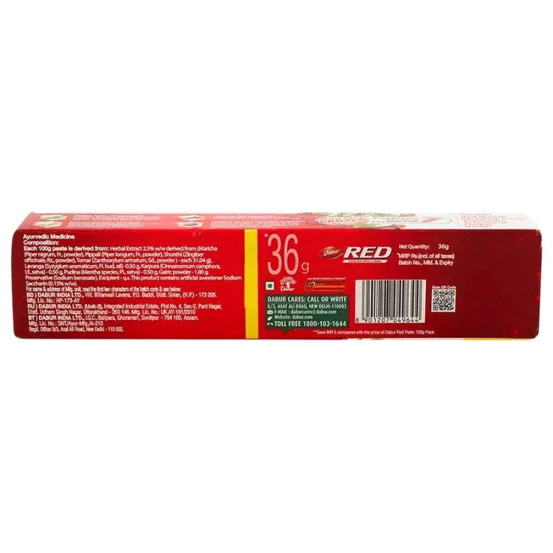 Dabur Red Toothpaste - 36g-Global Food Hub