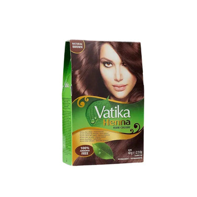 Dabur Vatika Henna Hair Color Natural Brown - 60g-Global Food Hub