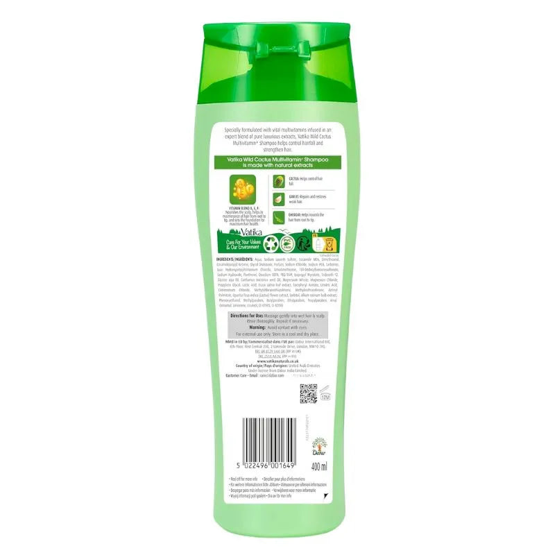 Dabur Vatika Shampoo Wild Cactus - 400ml-Global Food Hub
