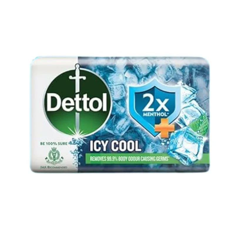 Dettol Intense Cool Bathing Soap Bar with Menthol - 150g-Global Food Hub