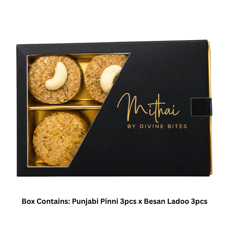 Divine Bites - Premium Fresh Mithai 200g - Assorted 6Pcs-Global Food Hub