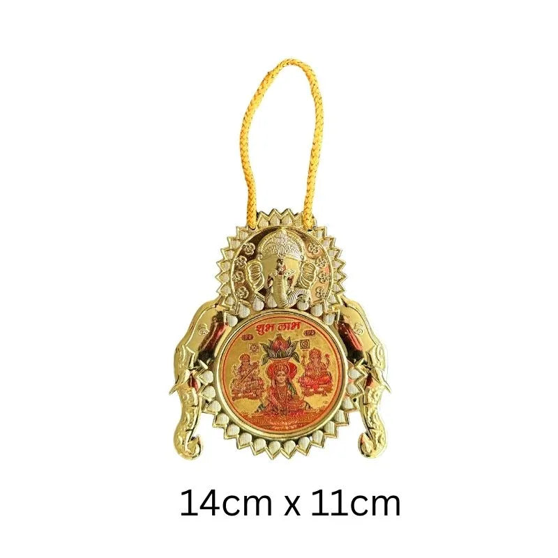 Diwali Decoration Wall Hanging Small Set of 2 T14 - 14cmx11cm-Global Food Hub